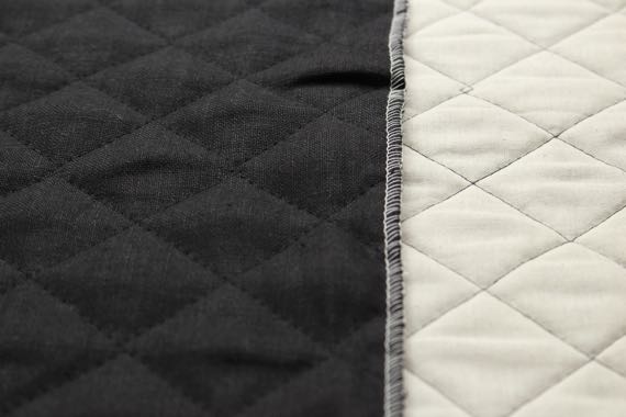 Linen Quilt Ensoleie　Black　Details